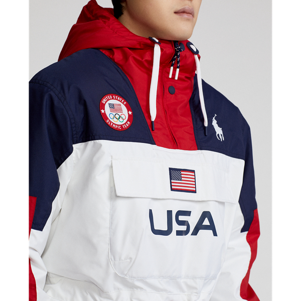 Ceramic White Multi Team USA Opening Ceremony Anorak Polo Ralph Lauren 6