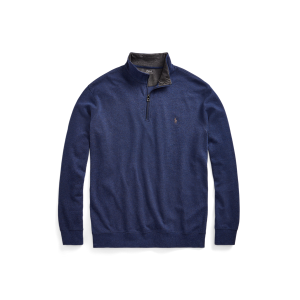 Luxury Jersey Quarter-Zip Pullover Big & Tall 1