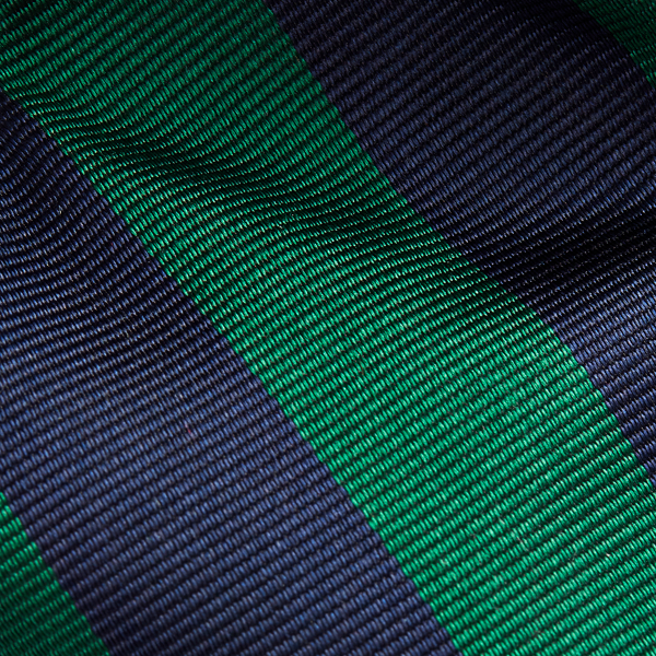 Navy/Dk Green Logo Striped Silk Narrow Tie Polo Ralph Lauren 3