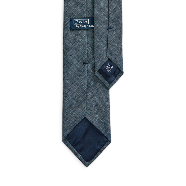 Chambray Chambray Narrow Tie Polo Ralph Lauren 2
