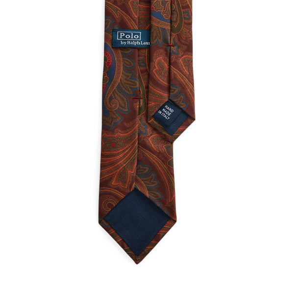 Wine Paisley Silk Narrow Tie Polo Ralph Lauren 2
