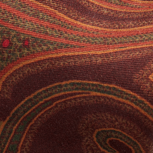 Wine Paisley Silk Narrow Tie Polo Ralph Lauren 3