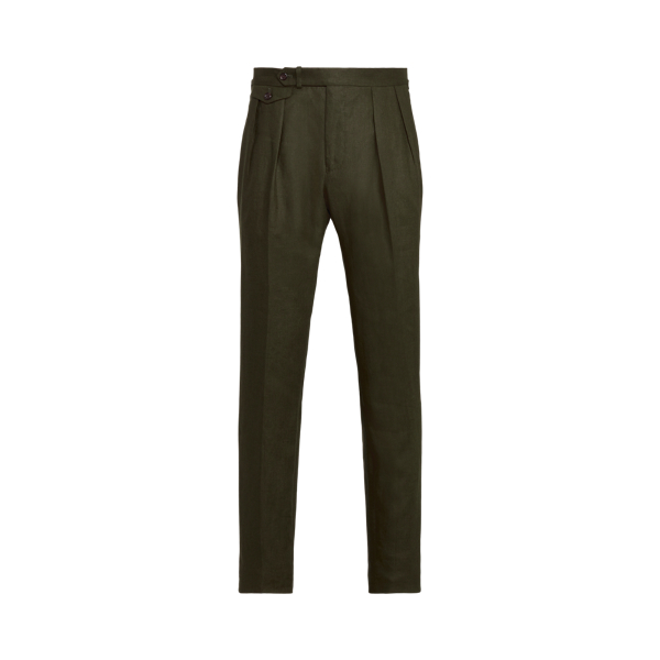 Pleated Linen Suit Trouser Polo Ralph Lauren 1