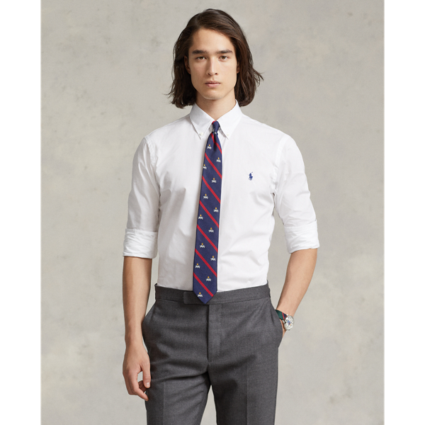 White Custom-Fit Hemd aus Stretchpopeline Polo Ralph Lauren 1