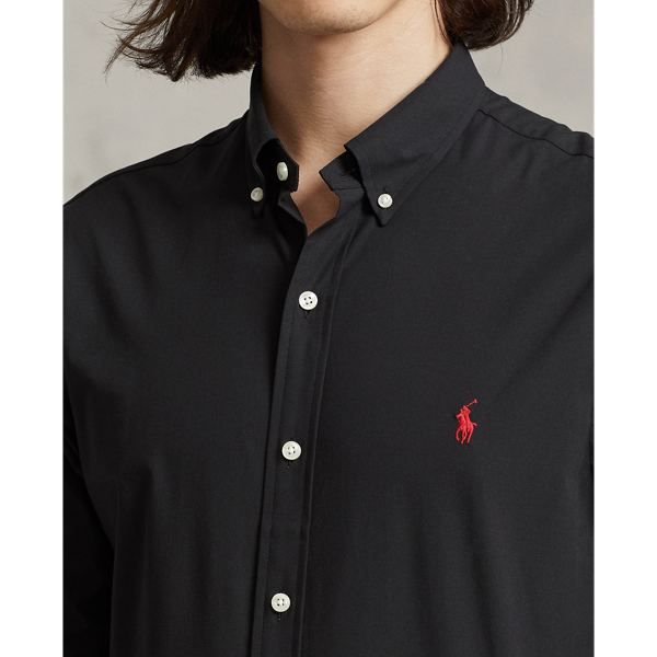 Custom-Fit Hemd aus Stretchpopeline Polo Ralph Lauren in Schwarz 6