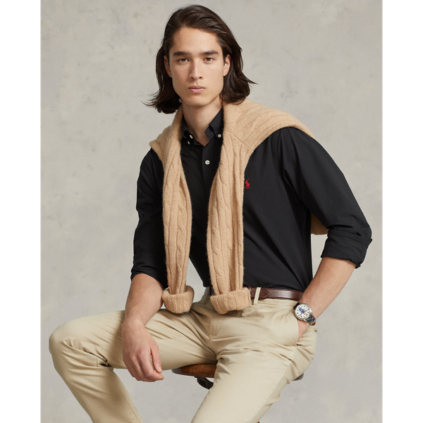 Custom-Fit Hemd aus Stretchpopeline Polo Ralph Lauren in Schwarz 7