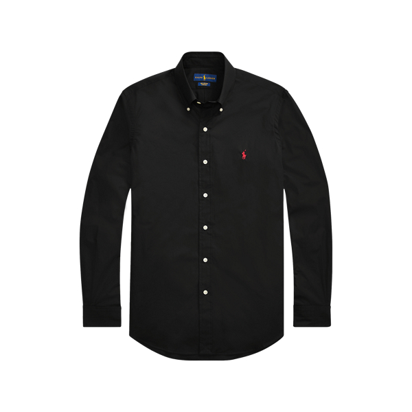 Custom-Fit Hemd aus Stretchpopeline Polo Ralph Lauren in Schwarz 2