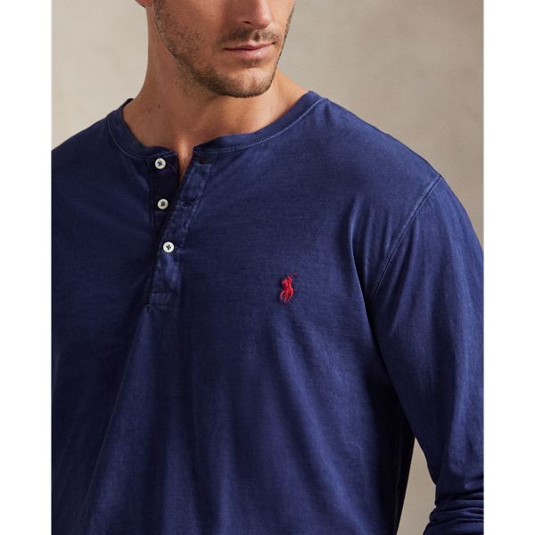 Slub Jersey Henley Shirt