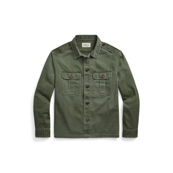 Cotton Sateen Overshirt Polo Ralph Lauren 1
