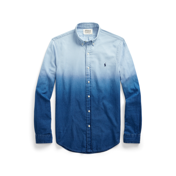 Slim-Fit Ombr&eacute;-Hemd in Indigo Polo Ralph Lauren in 1