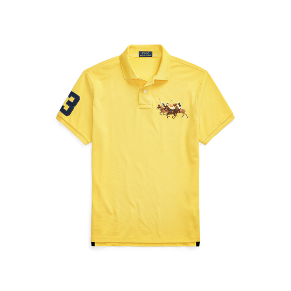 Custom Slim Fit Triple-Pony Polo Shirt Polo Ralph Lauren 1