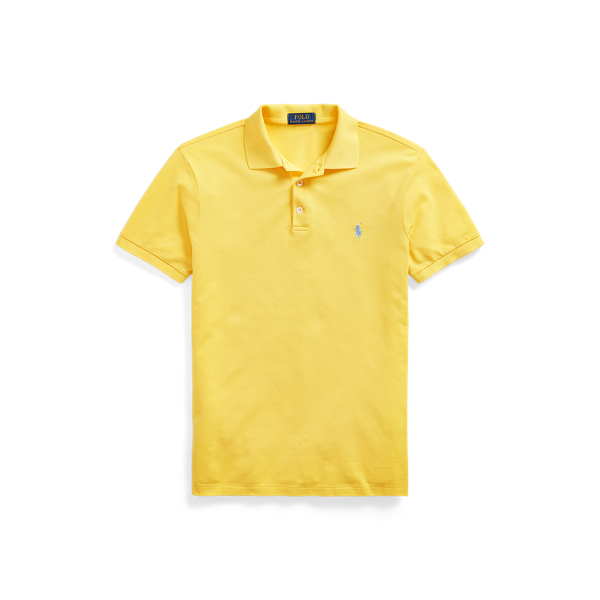 Camisa Polo em malha el&aacute;stica Slim Fit Polo Ralph Lauren em 1