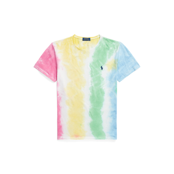 Custom-Slim-Fit Batik-T-Shirt aus Jersey Polo Ralph Lauren in 1