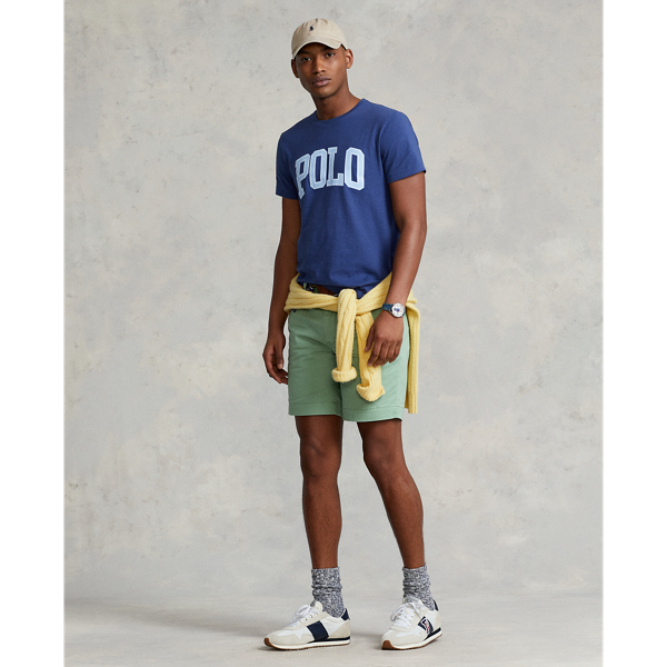 Light Navy Custom Slim Fit Logo Jersey T-Shirt Polo Ralph Lauren 4