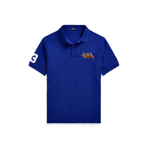 Triple-Pony Mesh Polo Shirt Big & Tall em 1