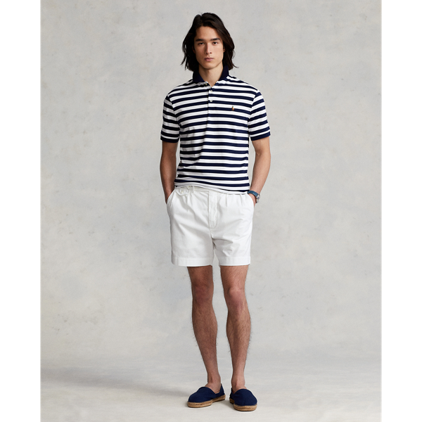 Refined Navy/White Custom Slim Fit Soft Cotton Polo Shirt Polo Ralph Lauren 4