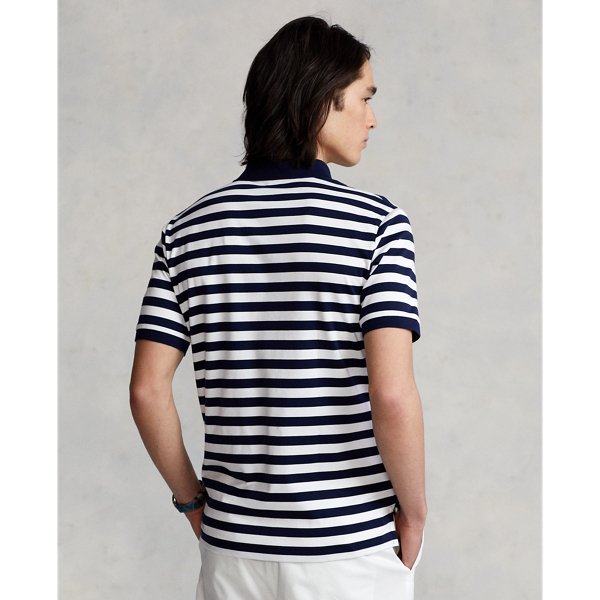 Refined Navy/White Custom Slim Fit Soft Cotton Polo Shirt Polo Ralph Lauren 5