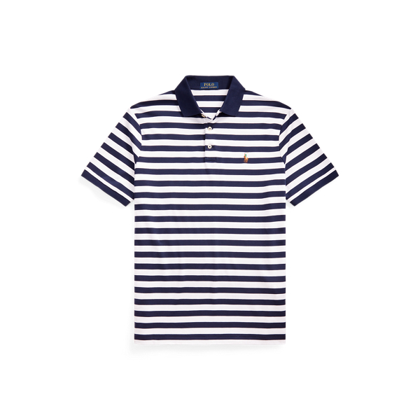 Refined Navy/White Custom Slim Fit Soft Cotton Polo Shirt Polo Ralph Lauren 2