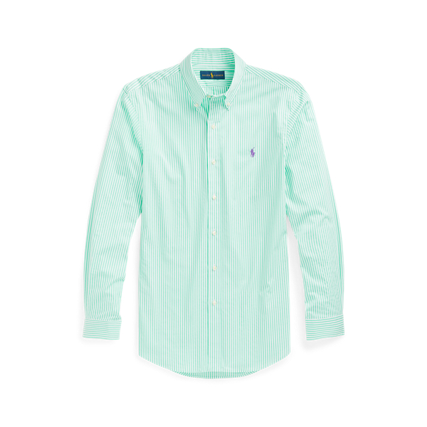 Gestreiftes Slim-Fit Hemd aus Popeline