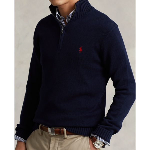 Ralph lauren 3 quarter zip jumper sale