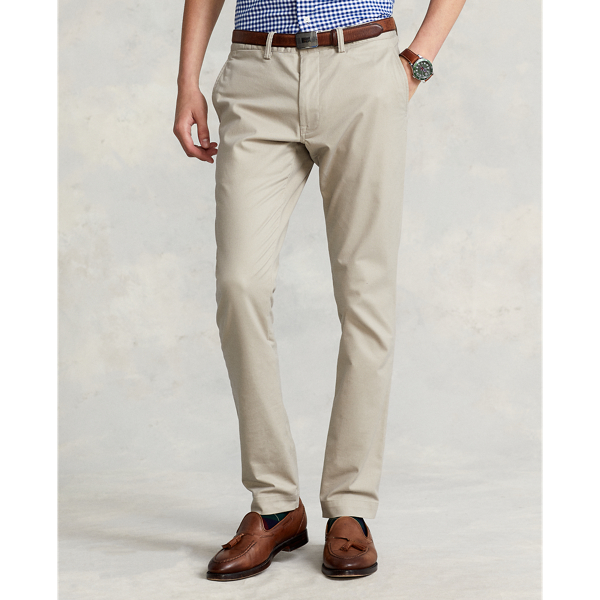 Pantalon chino slim stretch Polo Ralph Lauren en Kaki/Sable 4