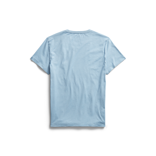 Blue Garment-Dyed Crewneck T-Shirt RRL 2