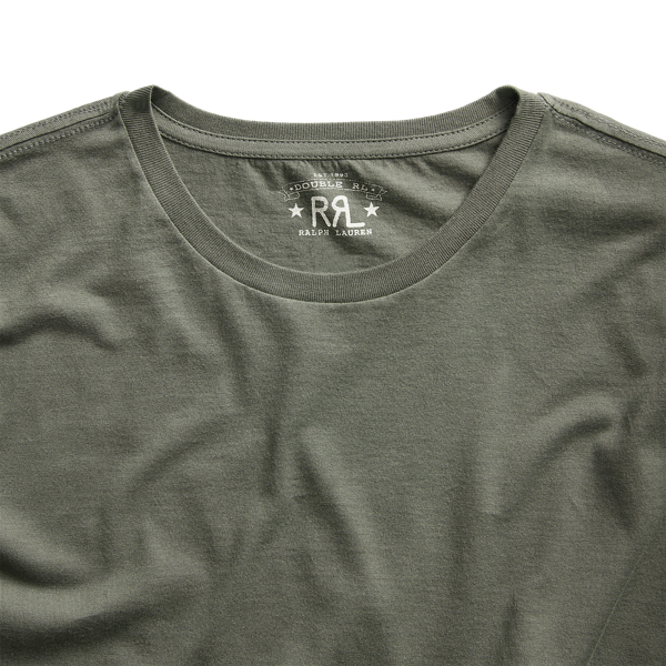 Tread Black Garment-Dyed Crewneck T-Shirt RRL 3