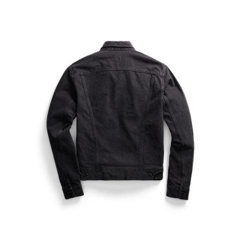 Мужские куртки Ralph Lauren Worn-In Black Denim Trucker Jacket