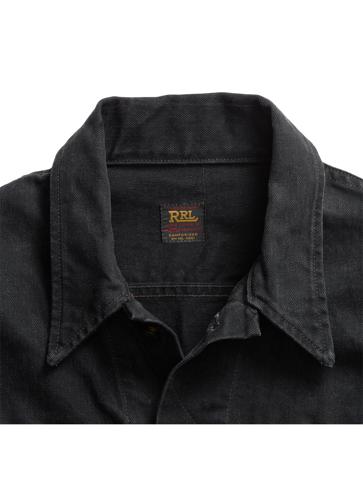 Мужские куртки Ralph Lauren Worn-In Black Denim Trucker Jacket — фото 2