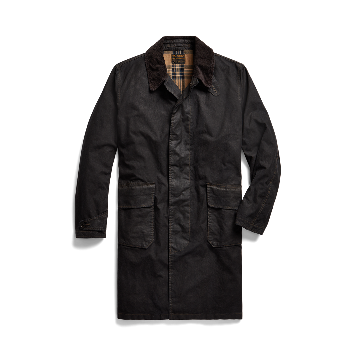 RRLWAXEDCOTTONLONGCOAダブルアールエルコートオイルワックス RRLWAXEDCOTTONLONGCOAダブルアールエルコートオイルワックス