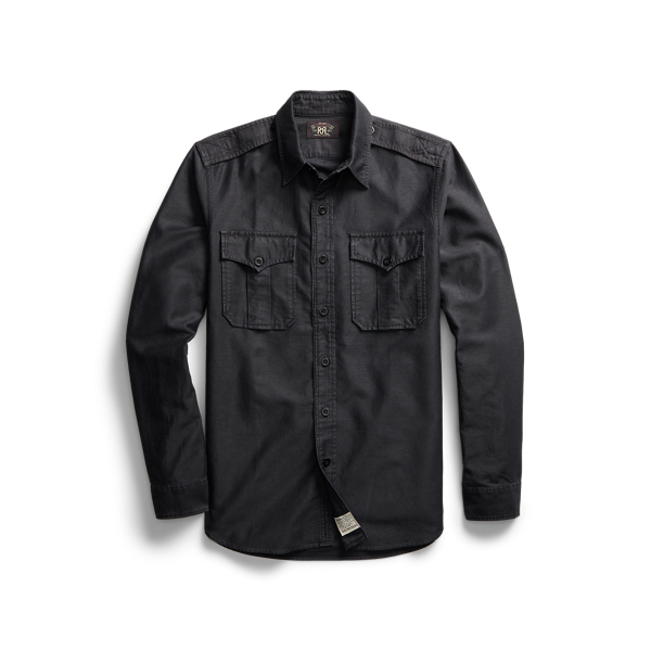 Cotton-Linen Sateen Shirt RRL 1