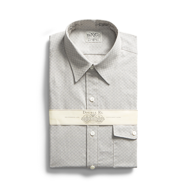 Slim Fit Diamond Dobby Shirt RRL 1