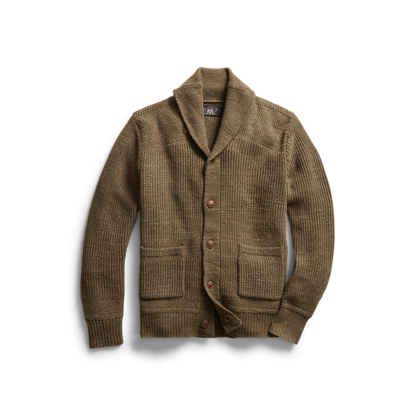 Ralph lauren men's shawl collar sweater hot sale