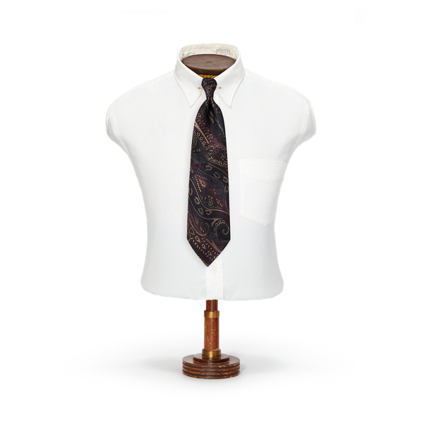 Handmade Paisley Silk Jacquard Tie
