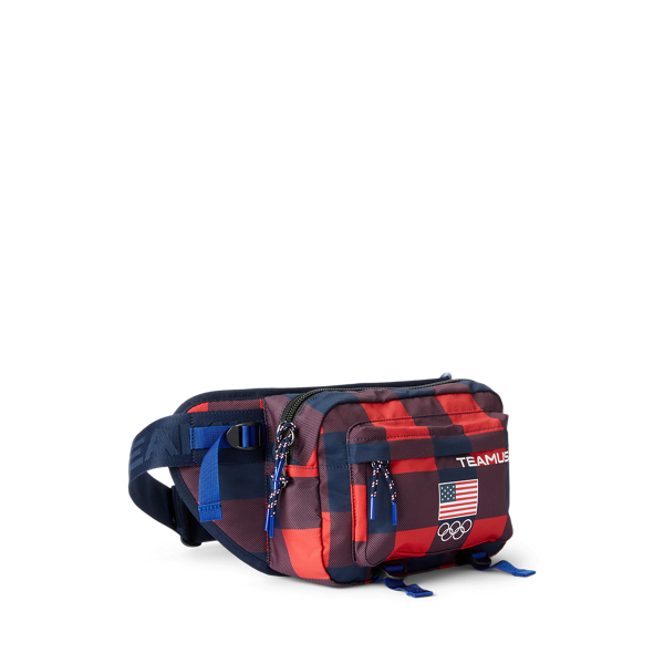 Red Buffalo Plaid/Navy Team USA Buffalo Check Waist Pack Polo Ralph Lauren 3