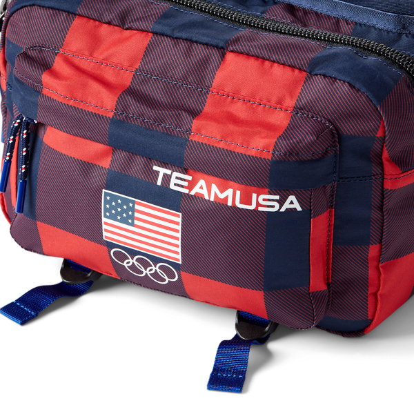 Red Buffalo Plaid/Navy Team USA Buffalo Check Waist Pack Polo Ralph Lauren 7