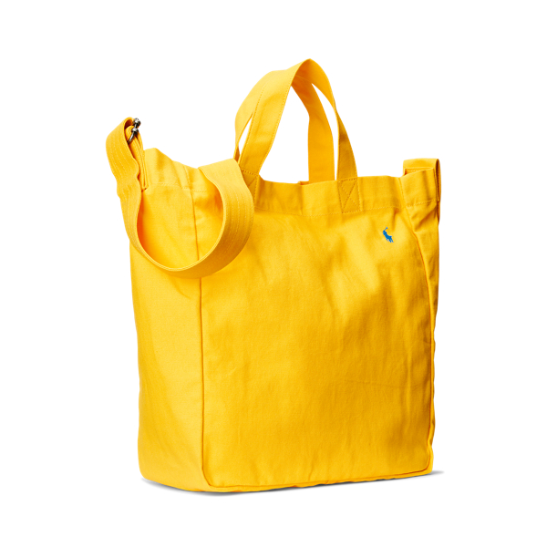 Yellow Fin Canvas Shopper Tote Polo Ralph Lauren 2