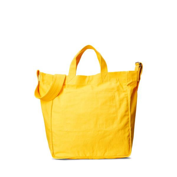 Yellow Fin Canvas Shopper Tote Polo Ralph Lauren 3