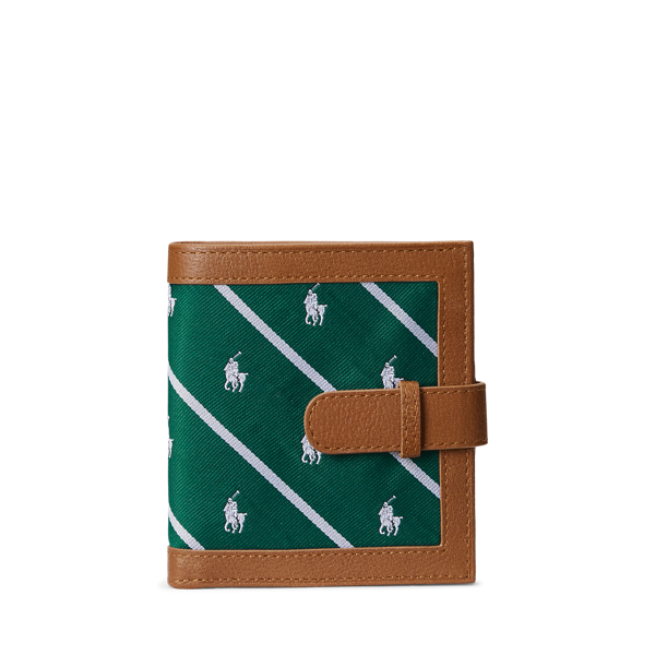 Cartera de piel y seda