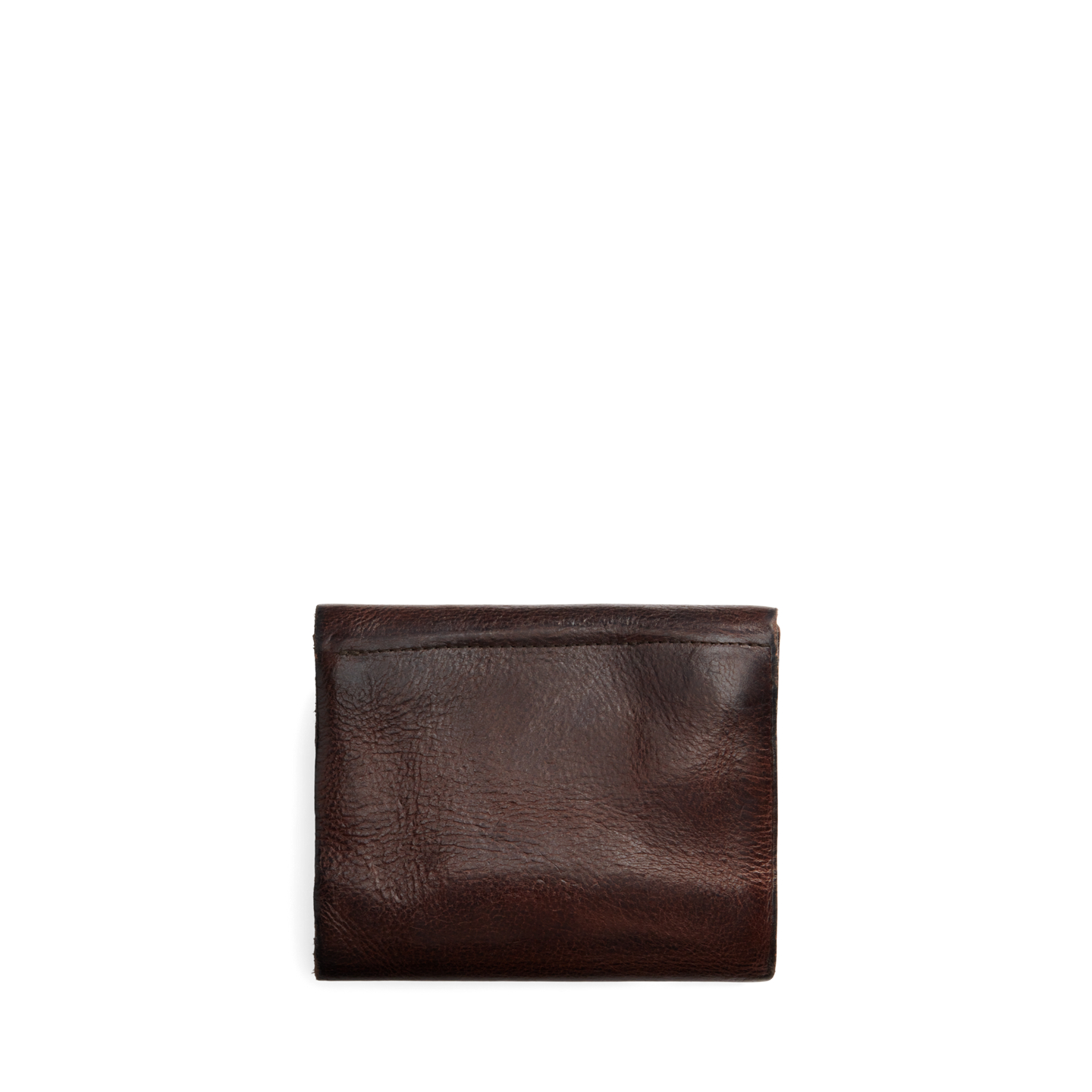 Мужской кошелёк Ralph Lauren Leather Envelope Wallet, цвет: Тёмный коричневый — фото 1