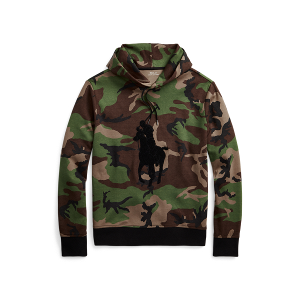 Big Pony Camo Double Knit Hoodie for Men Ralph Lauren QA