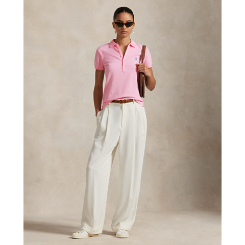 Женские рубашки Ralph Lauren Slim Fit Stretch Polo Shirt