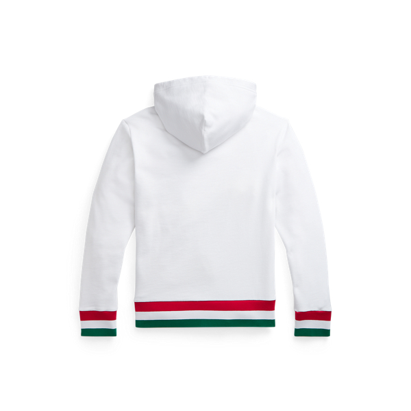 White Italy Fleece Hoodie Polo Ralph Lauren 2