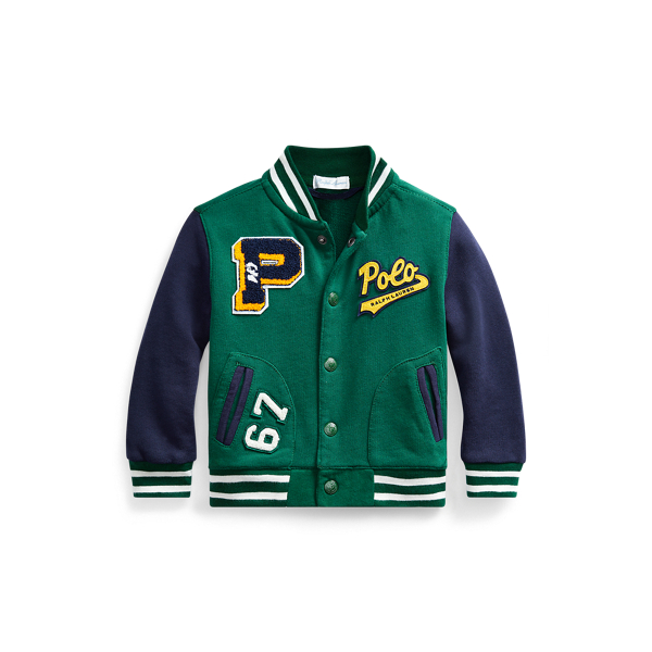 Cotton Terry Letterman Jacket