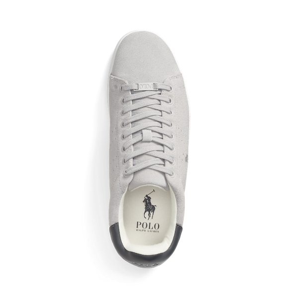 Channel Grey Wilton Suede Trainer Polo Ralph Lauren 4