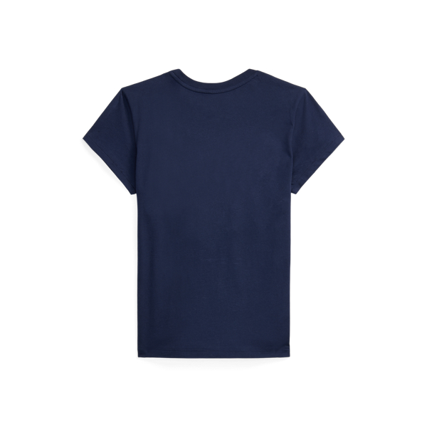 Newport Navy Floral Logo Patch Jersey T-Shirt Polo Ralph Lauren 2
