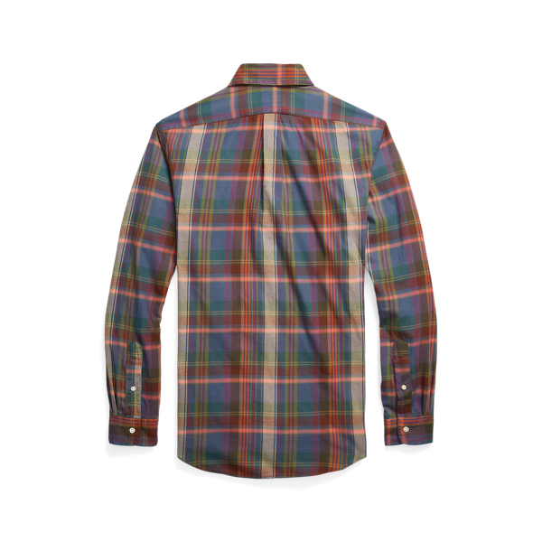 Leaf/Orange Multi Classic Fit Plaid Twill Shirt Polo Ralph Lauren 2