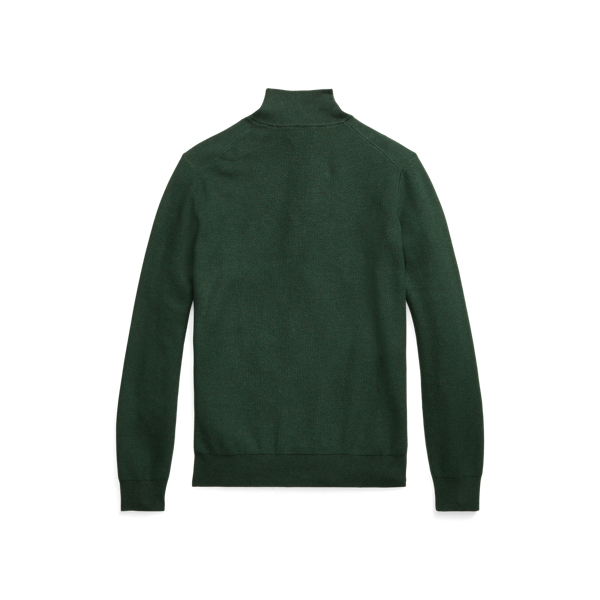 Scotch Pine Heather Cotton Mesh Quarter-Zip Jumper Polo Ralph Lauren 2