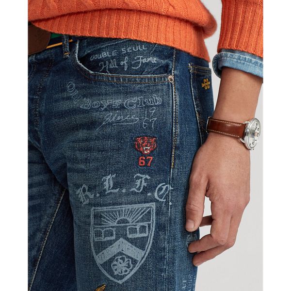 Glenbrook Varick Slim Straight Embroidered Jean Polo Ralph Lauren 7