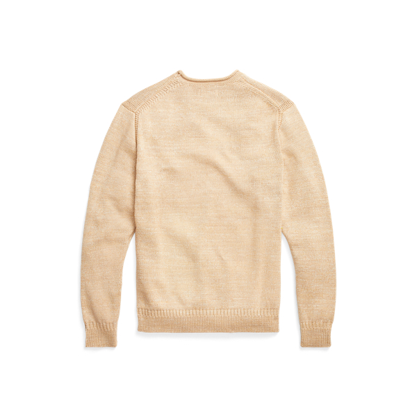 Oatmeal Ragg Cotton Roll-neck Jumper Polo Ralph Lauren 2